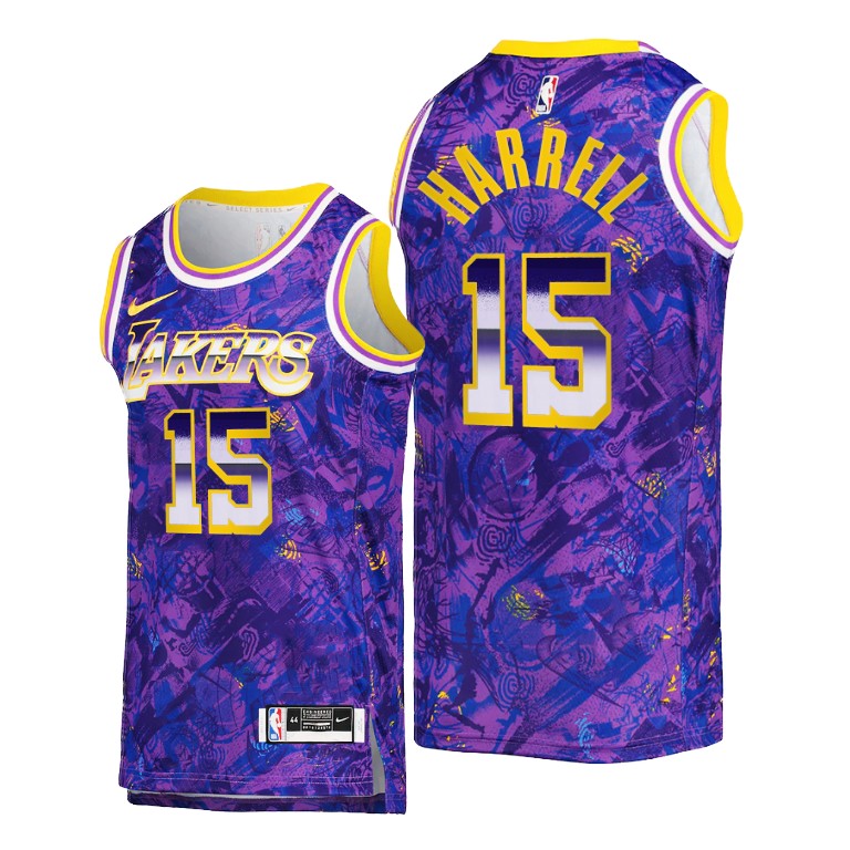 Men's Los Angeles Lakers Montrezl Harrell #15 NBA Select Series Camo Purple Basketball Jersey ABF1583PU